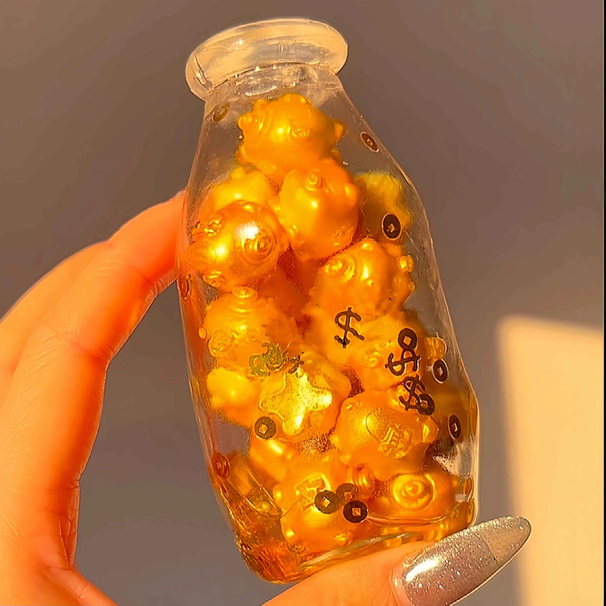 Squishies CHIBOKI de botellas transparentes
