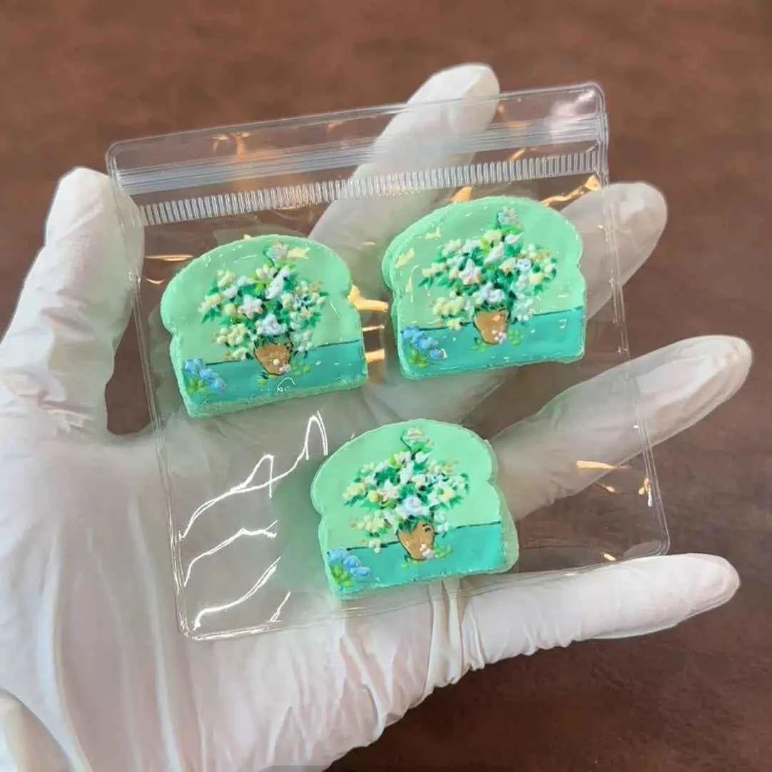 Mini squishies de tostadas Van Gogh