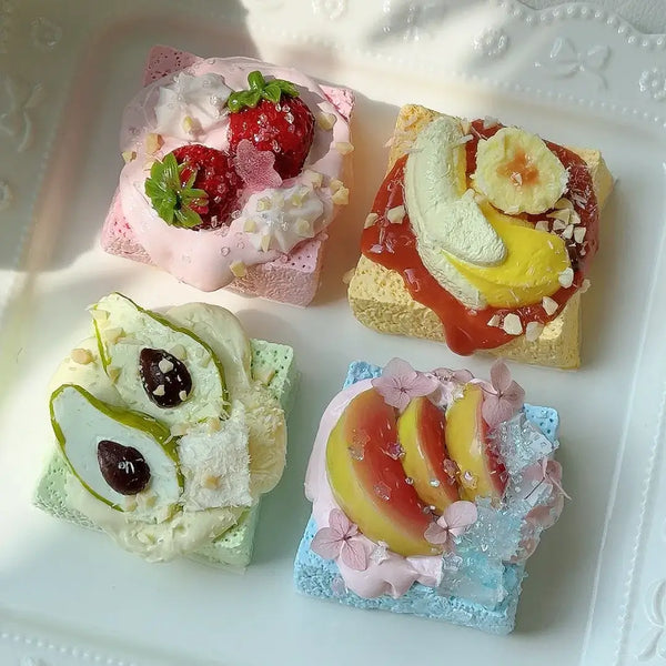 Pastel-colored cookie-shaped squishy package with green and pink cookies labeled "cookie", from Lovesquishy's Food Series.