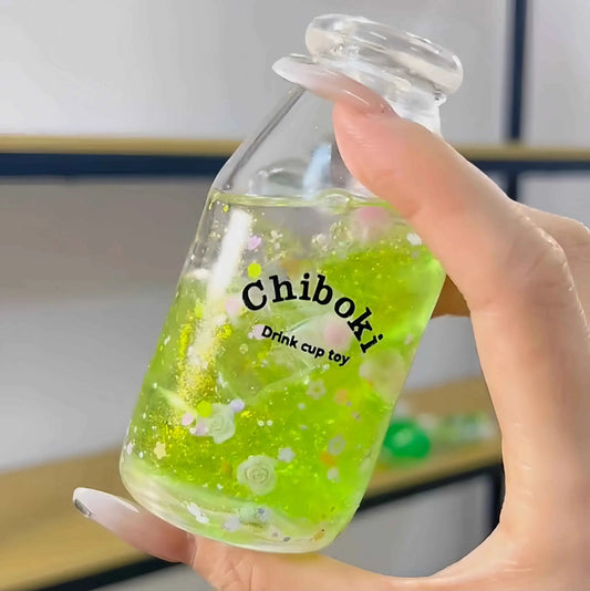 
Squishies CHIBOKI de botellas con arena por capas