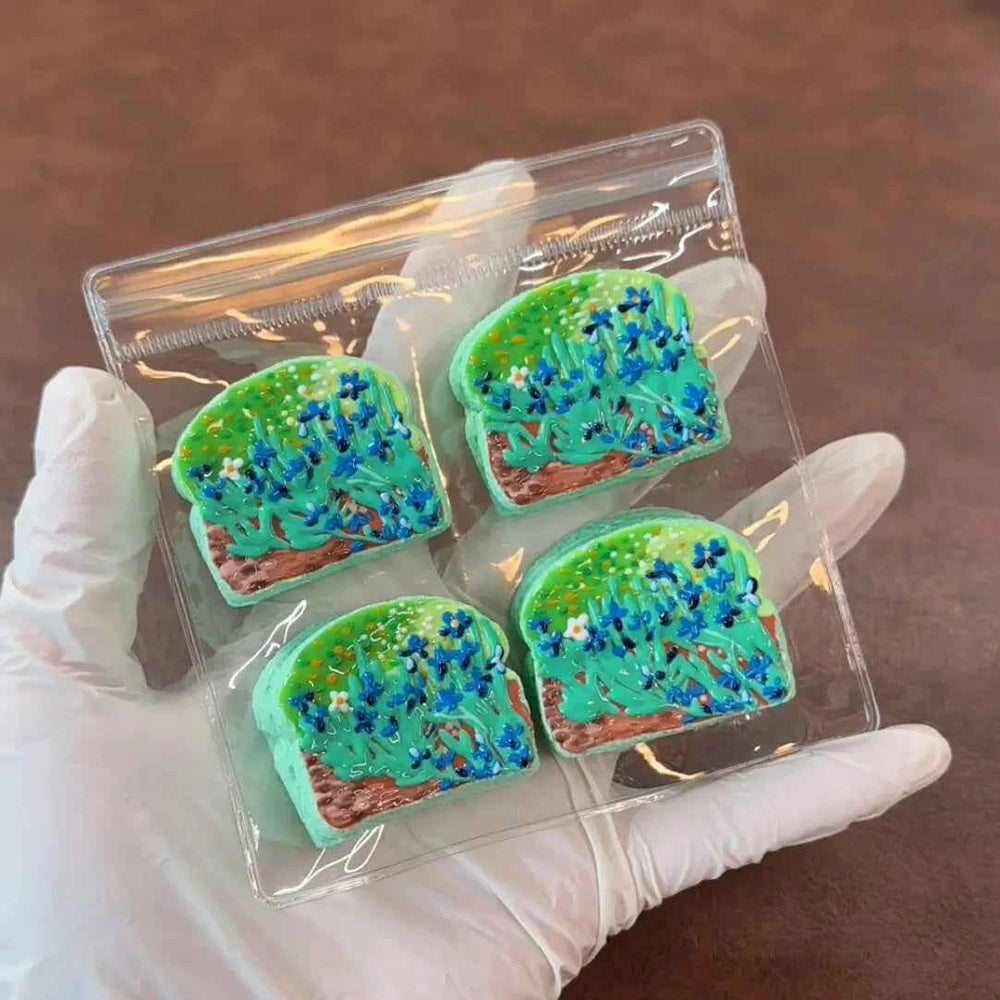 Mini squishies de tostadas Van Gogh