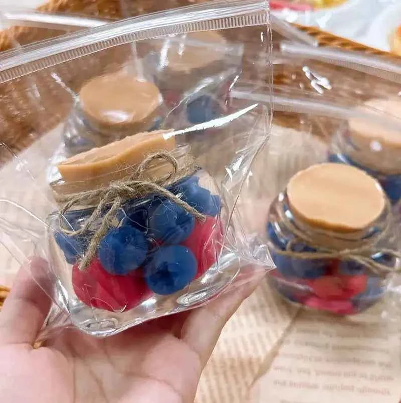 Squishies de silicona de frutas y bubble tea