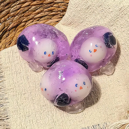 Crunchy Little Snowman Fruit Tea ASMR Squishy Ball