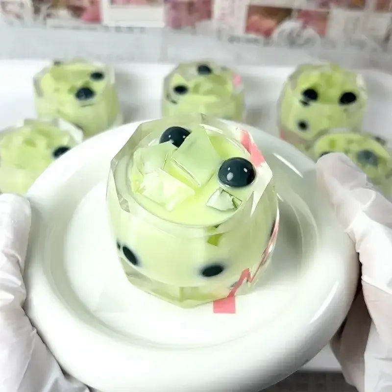 Squishies de silicona de frutas y bubble tea