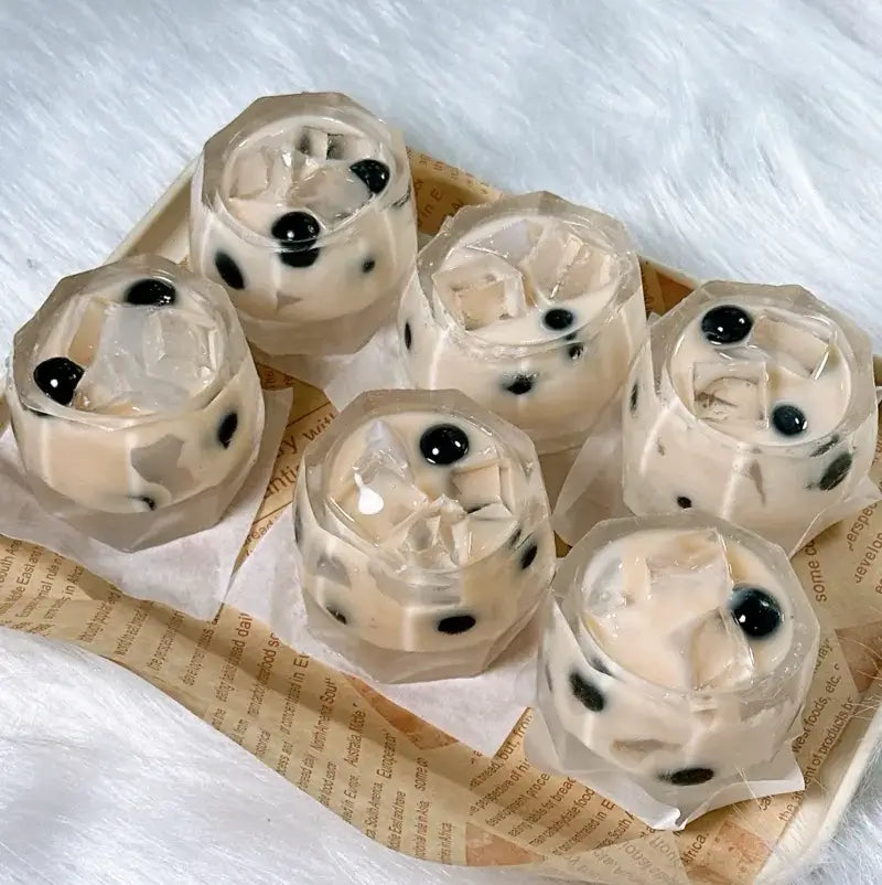 Squishies de silicona de frutas y bubble tea
