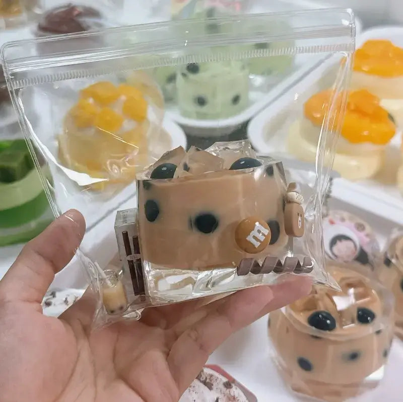 Squishies de silicona de frutas y bubble tea