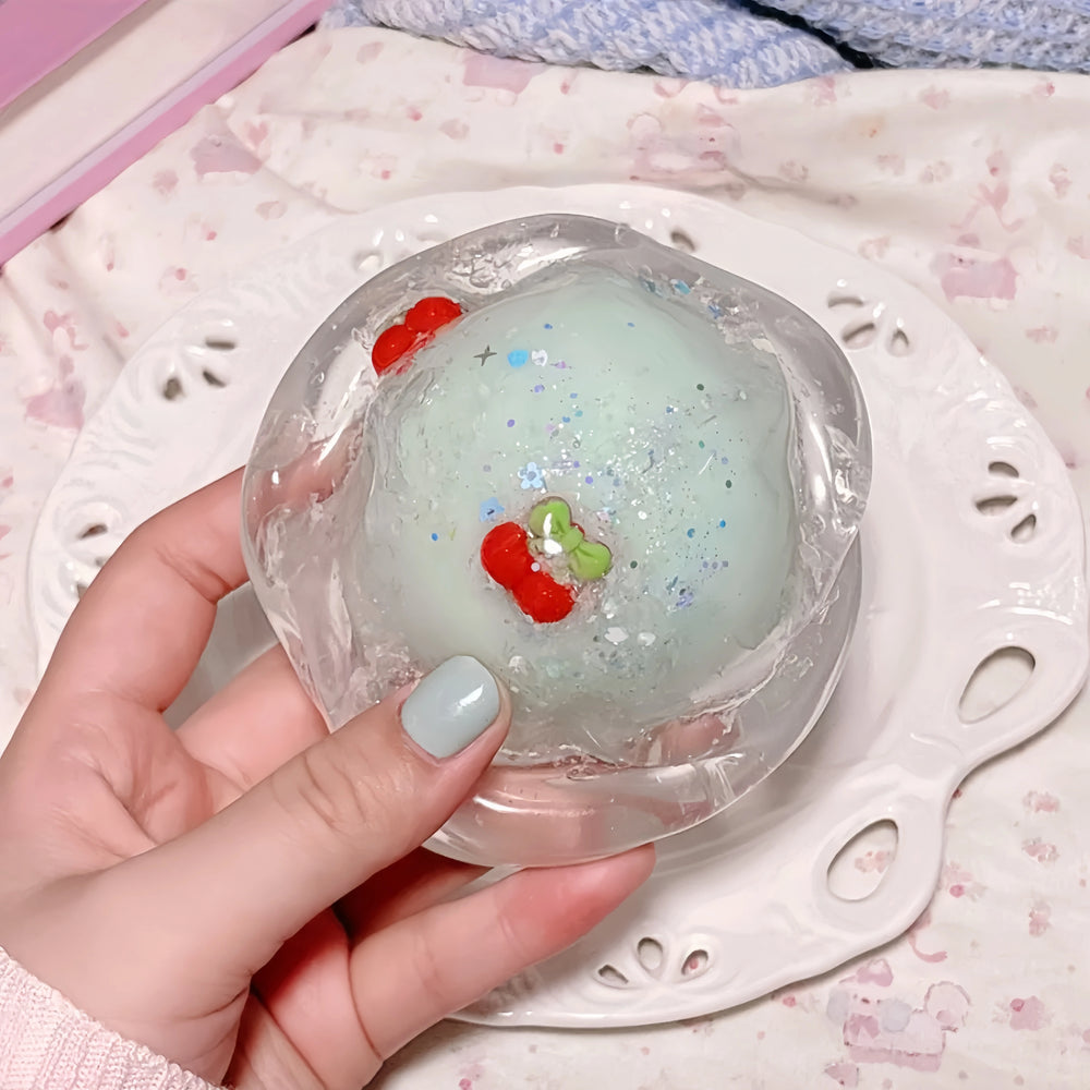 Handmade Coconut Fruit Crunchy Shell Squishy - Moldable Slow Rising ASMR Toy