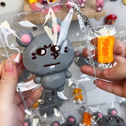 
Squishies de ratones con expresiones de meme
