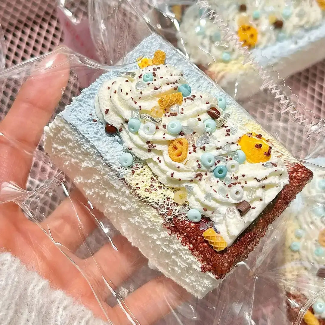 Squishy de tostada gruesa de postre