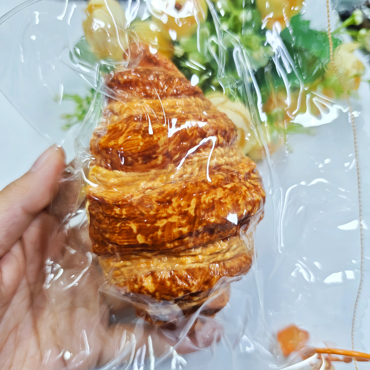 Ultra-Realistic French Croissant Squishy – Slow Rising Stress Toy