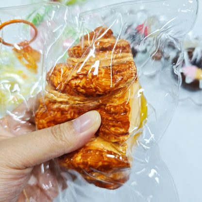 Ultra-Realistic French Croissant Squishy – Slow Rising Stress Toy
