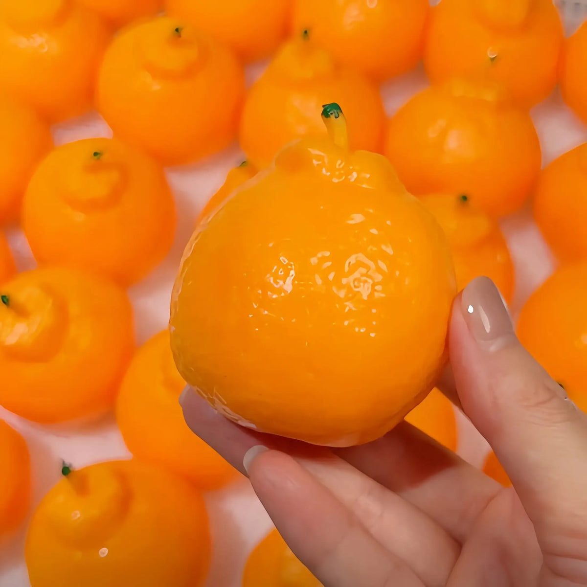 Squishies artesanales de frutas realistas