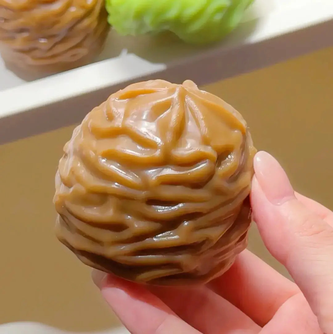 Squishy artesanal de profiterol y crema