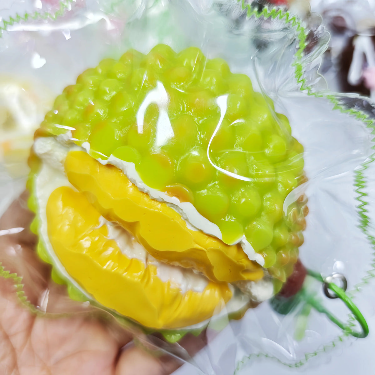 Ultra-Realistic Durian Squishy – "King of Fruits" Stress Toy