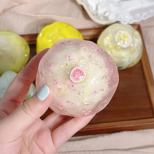 
Handmade Coconut Fruit Crunchy Shell Squishy - Moldable Slow Rising ASMR Toy