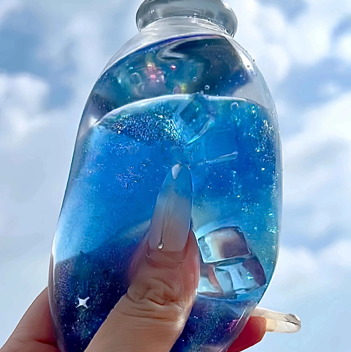 Squishies CHIBOKI de botellas con arena por capas