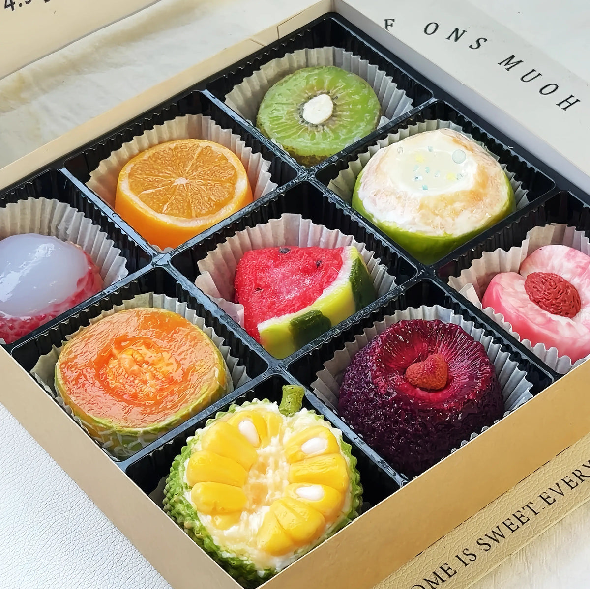 Premium Realistic Fruit Squishy Gift Box – Slow Rising Sensory Toy