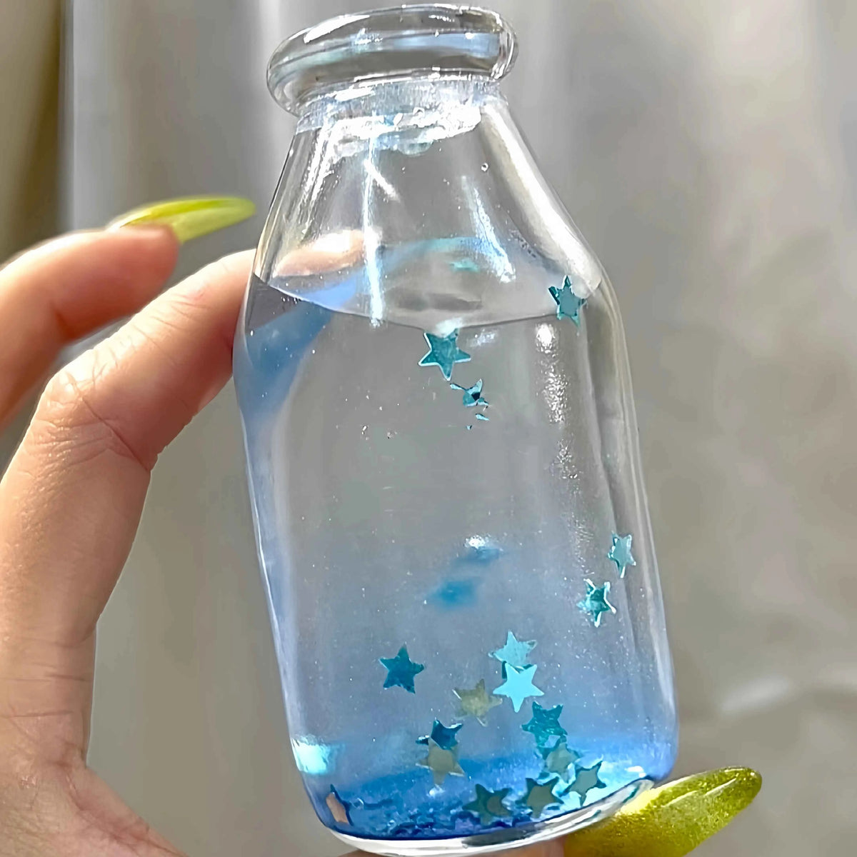 Squishies CHIBOKI de botellas cristalinas