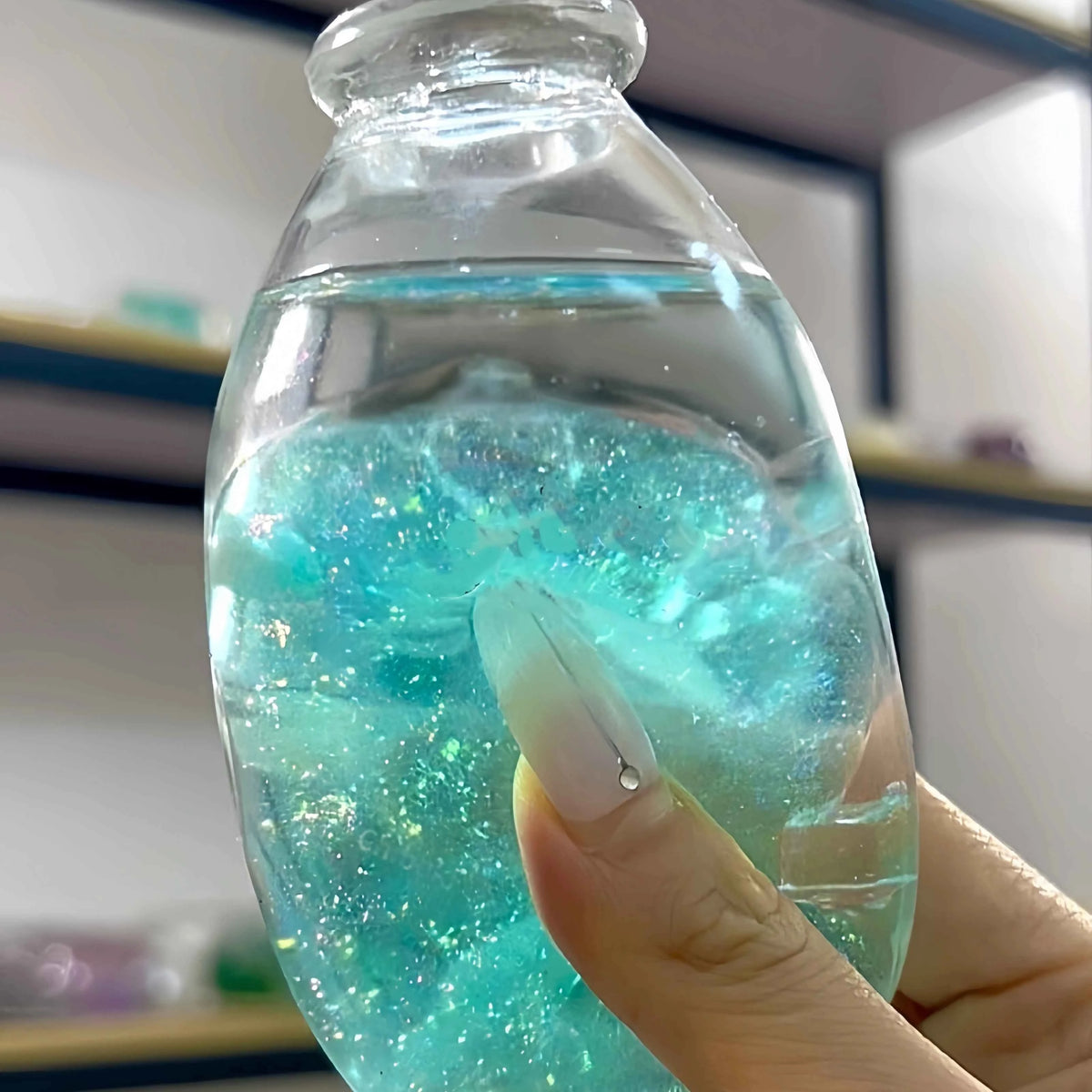 Squishies CHIBOKI de botellas con arena por capas