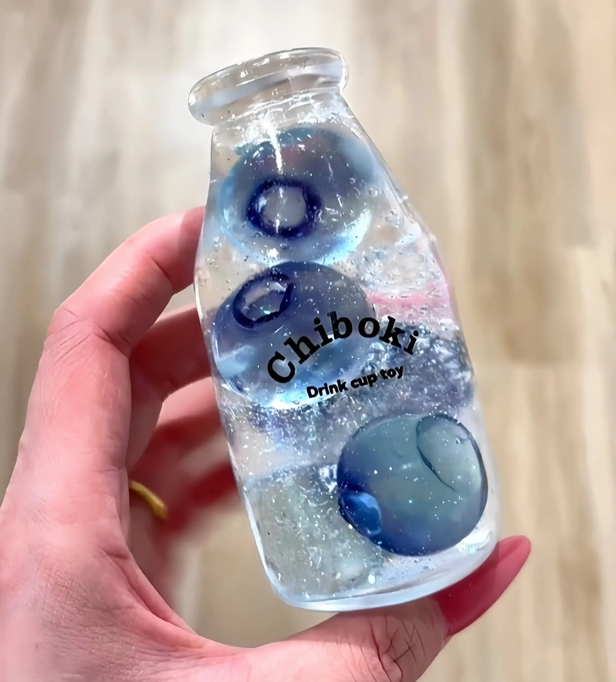 Squishies CHIBOKI de botellas cristalinas