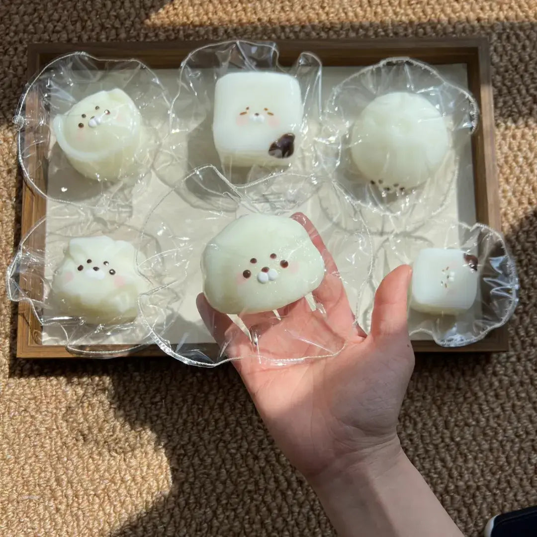 Squishies artesanales de arroz y foca