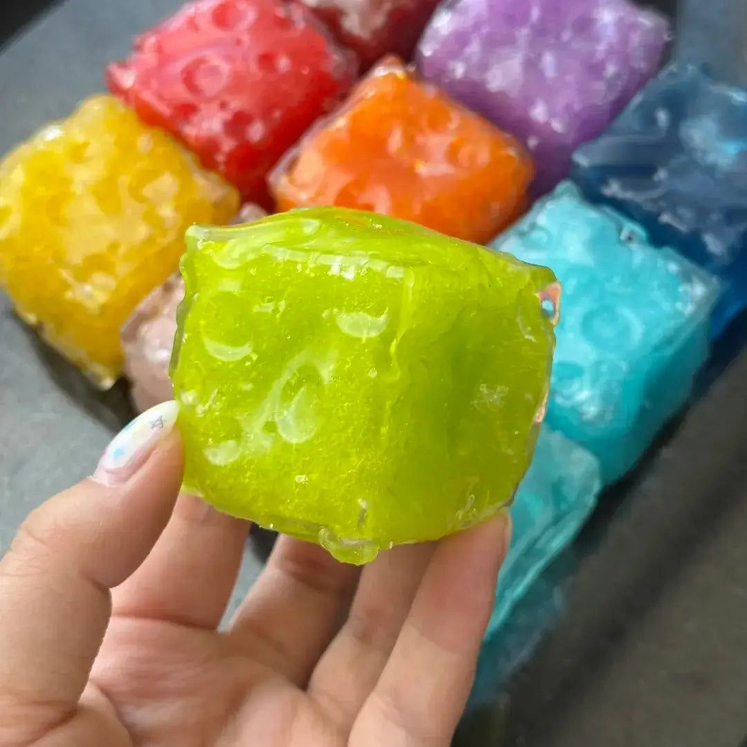 Mini squishy artesanal de cubo de queso