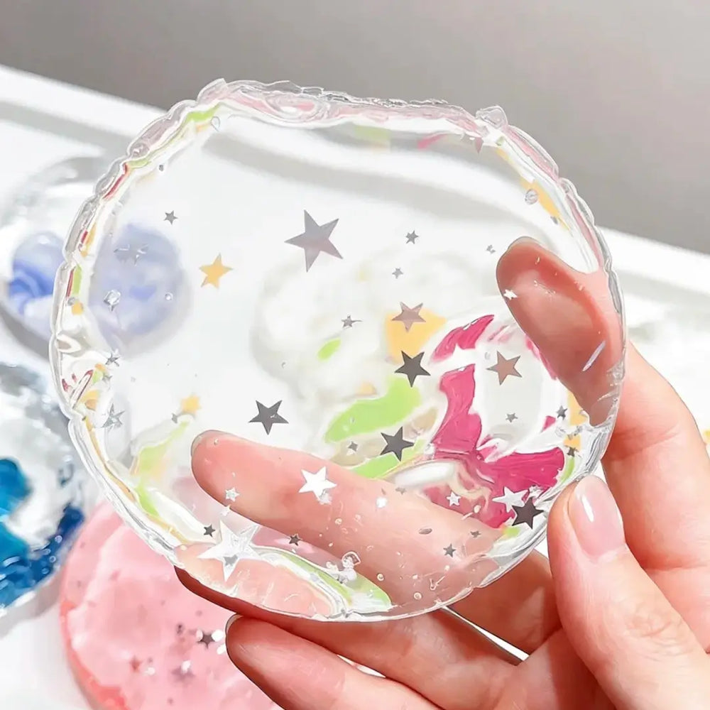 Squishy artesanal de bolsa de gelatina transparente