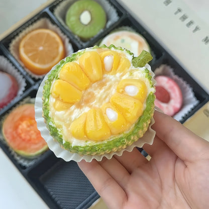 Premium Realistic Fruit Squishy Gift Box – Slow Rising Sensory Toy