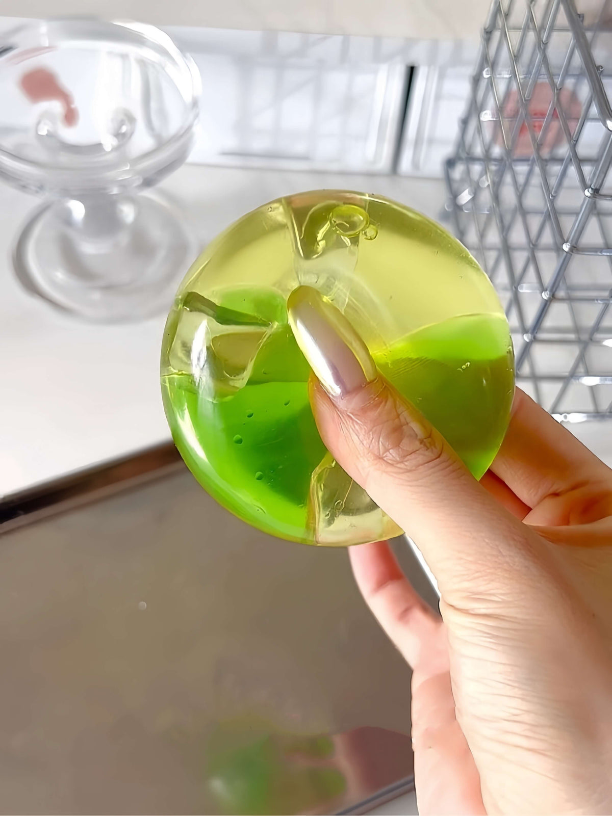 Squishies de verano con arena fluida