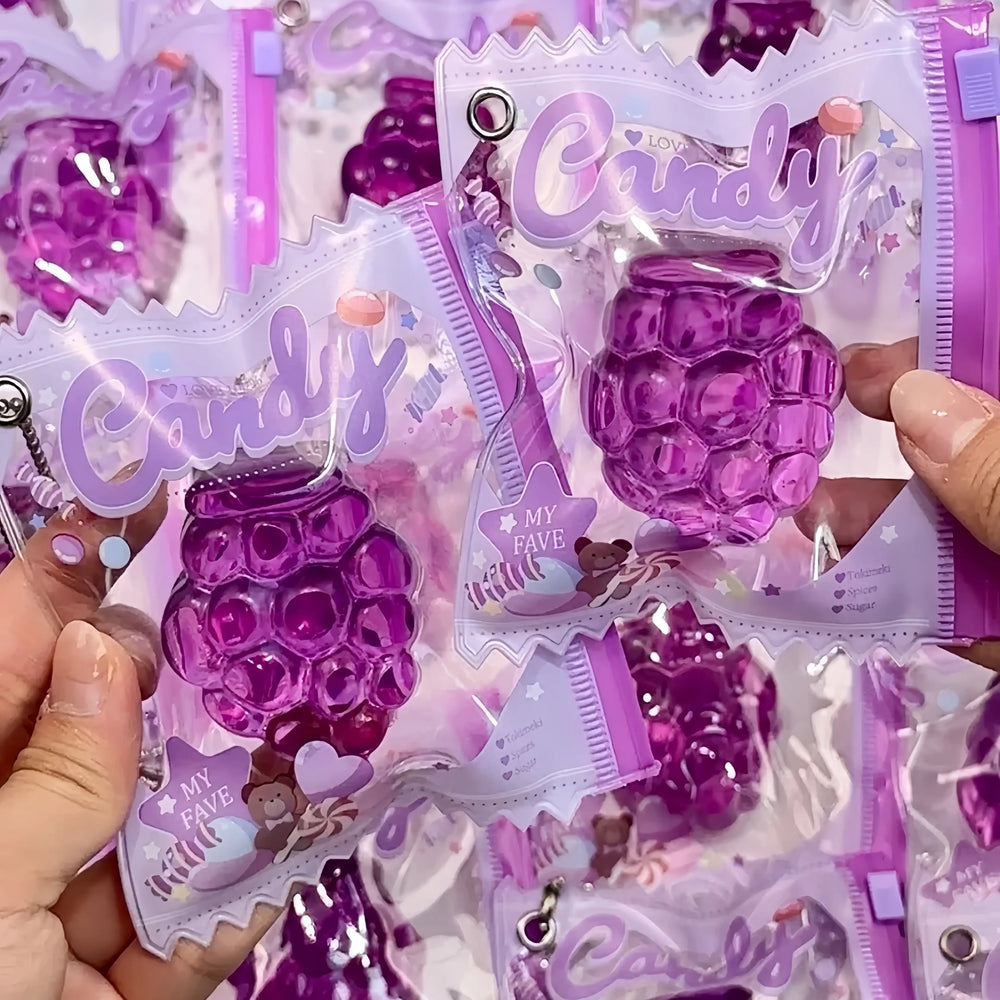 Squishies de gominolas de frutas con cadena
