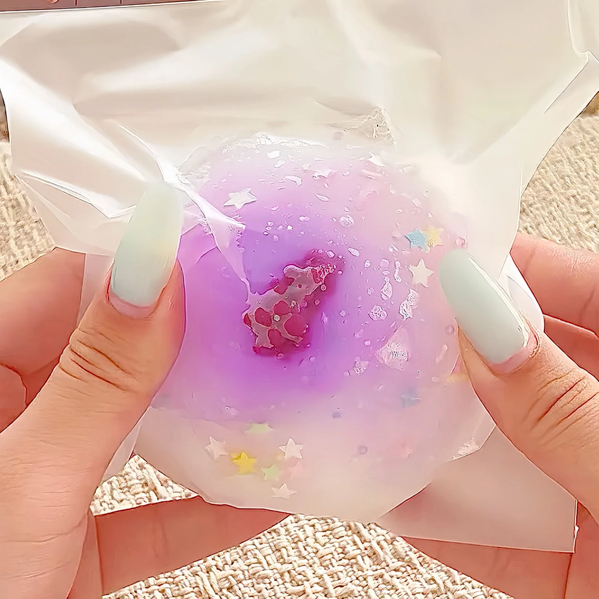 Crunchy Crust Fruit Ice Bread ASMR Squishy Toy