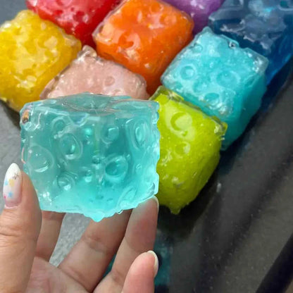 Mini squishy artesanal de cubo de queso
