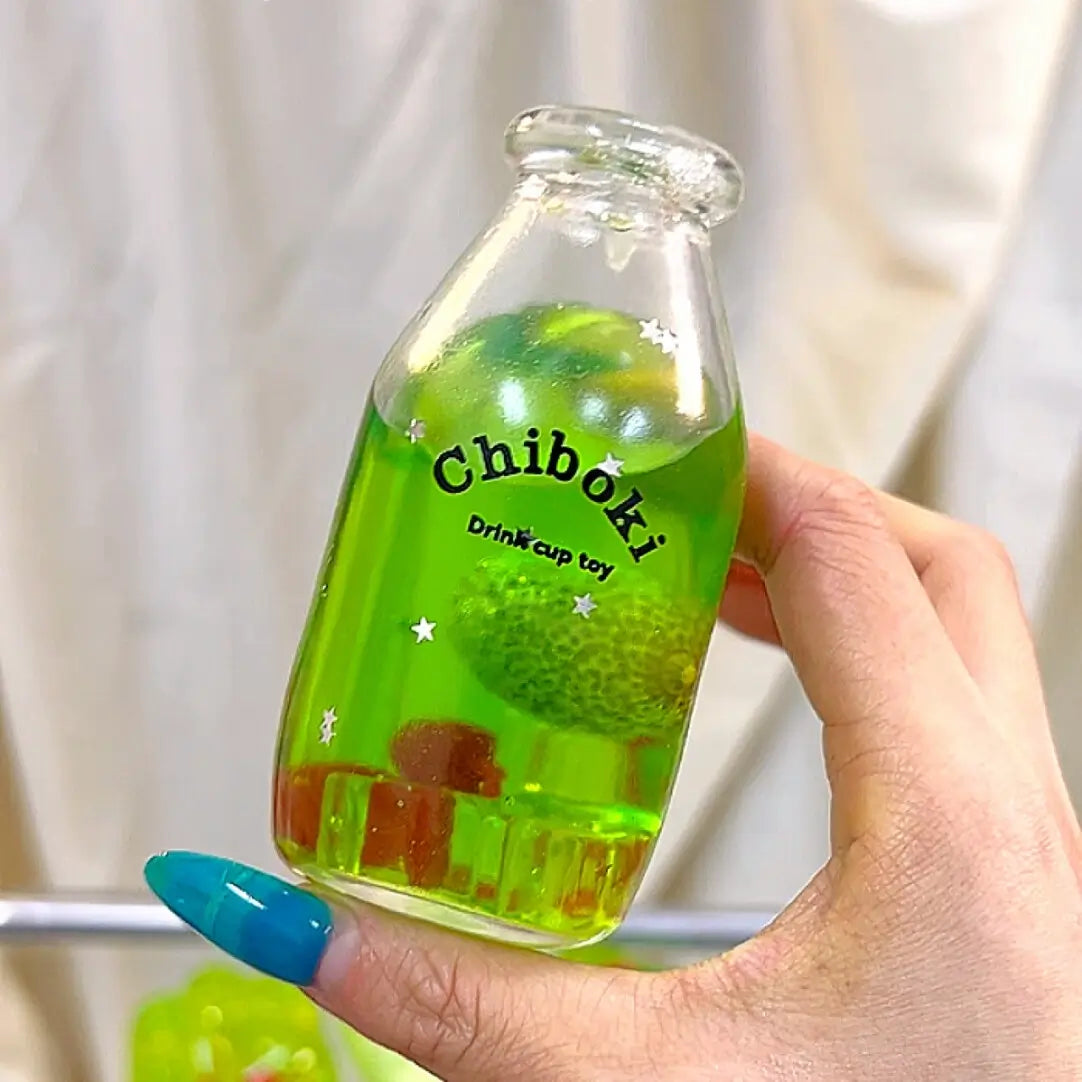 Squishies CHIBOKI de botellas cristalinas