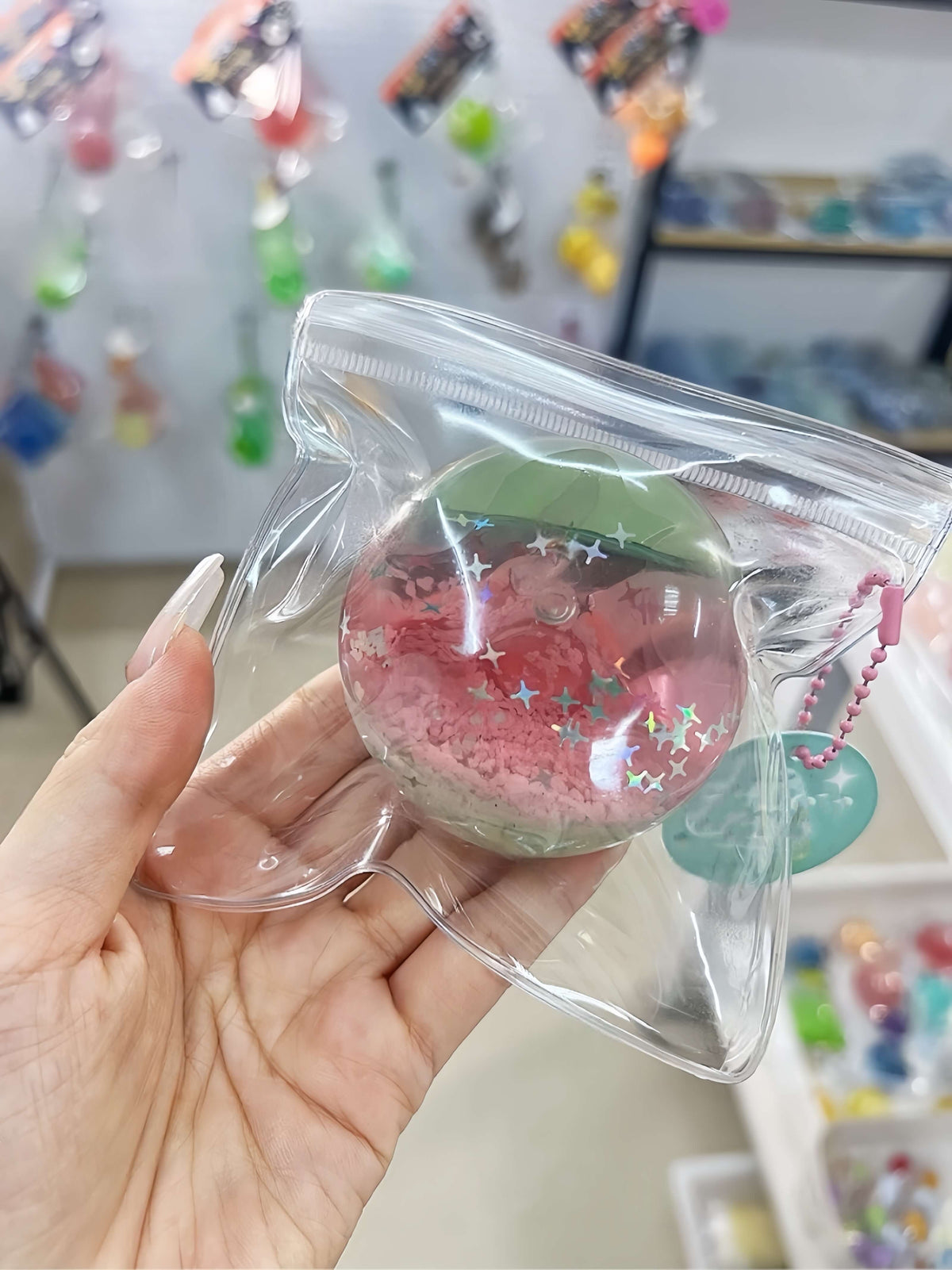 Squishies de verano con arena fluida