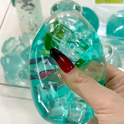 Squishies CHIBOKI de botellas transparentes