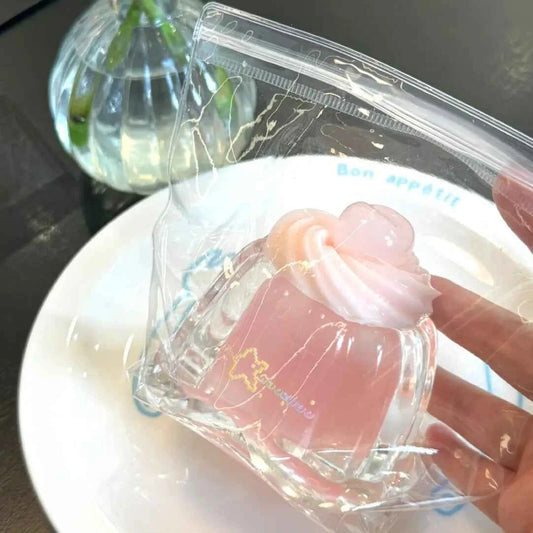 
Squishy de pudin nevado con arena fluida