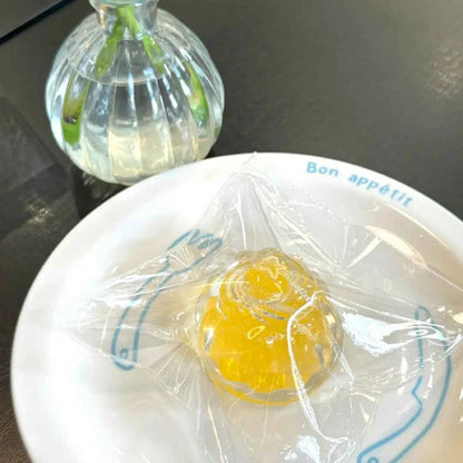 Squishy de pudin nevado con arena fluida