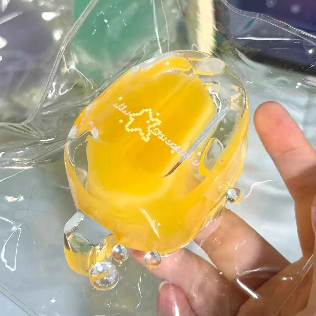 Squishies de polos de silicona transparente
