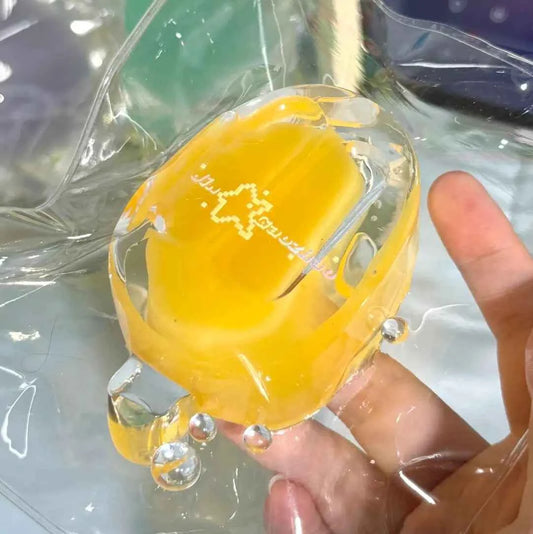 
Squishies de polos de silicona transparente