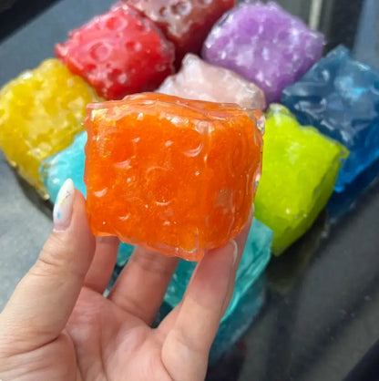 Mini squishy artesanal de cubo de queso