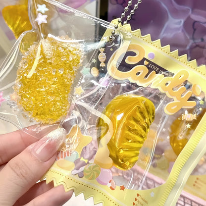 Squishies de gominolas de frutas con cadena