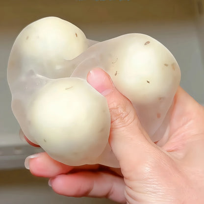 Handmade Crunchy Candy-Shell Lava Squishy Ball - ASMR Stress Relief Toy