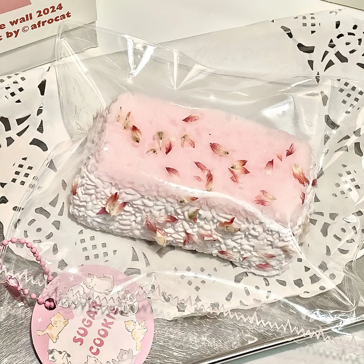 Squishies florales de galletas y daifuku