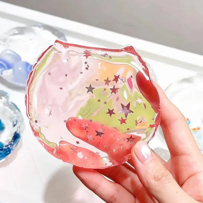 Squishy artesanal de bolsa de gelatina transparente