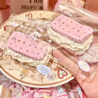Squishies florales de galletas y daifuku