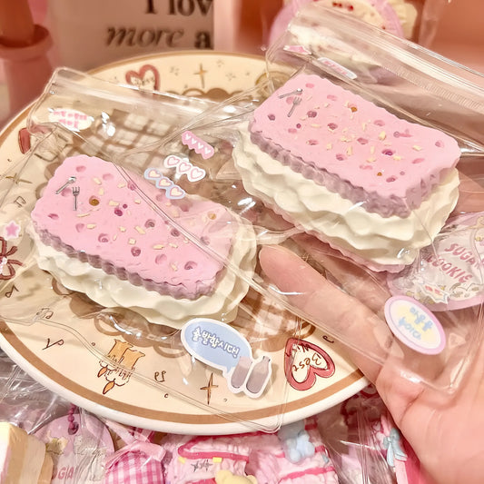 
Squishies florales de galletas y daifuku