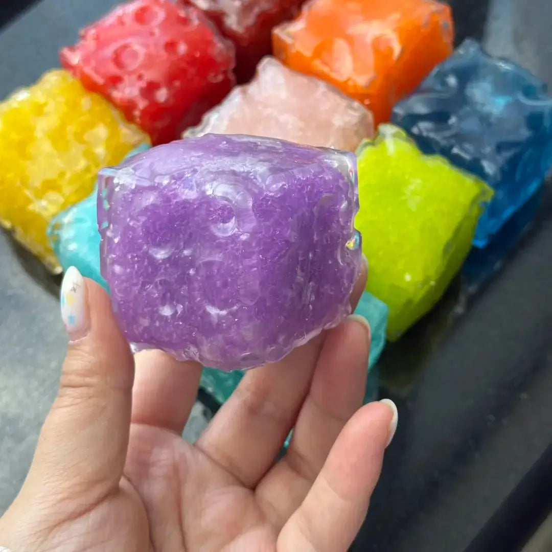 Mini squishy artesanal de cubo de queso