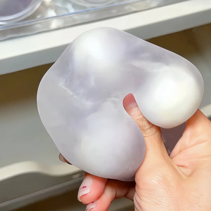 Handmade Crunchy Candy-Shell Lava Squishy Ball - ASMR Stress Relief Toy