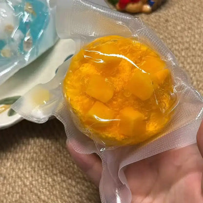 Pelota squishy artesanal con capa crujiente ASMR