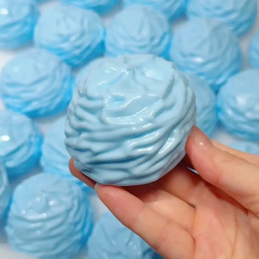 
Squishy artesanal de profiterol y crema